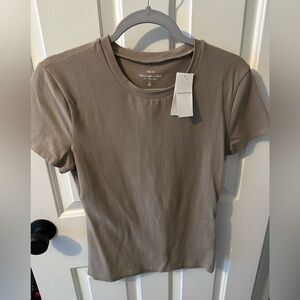Abercrombie Women's Taupe baby T